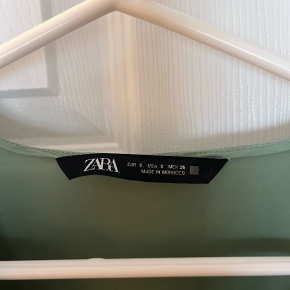 Zara Green Crop Top, size small - Picture 2 of 5